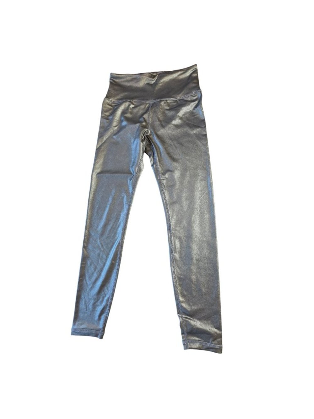 Athleta Elation Ultra High Rise Shine Tight Leggings Charcoal Gray Yoga Sz S